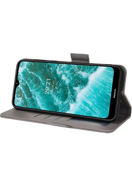 Nokia C30 Pu Deri Yan Toka Kart Yuvaları Tutucu Cüzdan Manyetik (Yurt Dışından) indirimleri