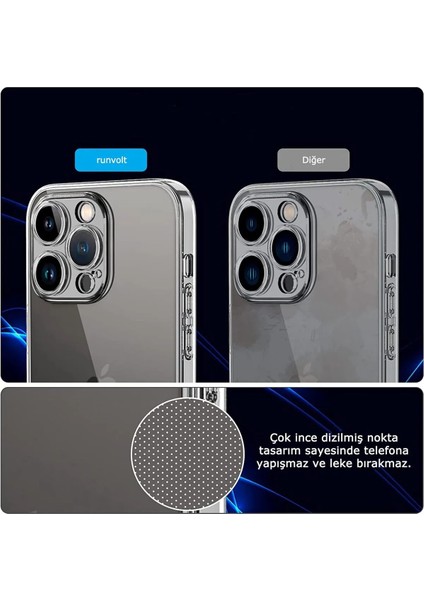 Iphone 11 Uyumlu 3D Kamera Korumalı Şeffaf Darbe Emici Özellikli Sararmaz Ince Lüx Case