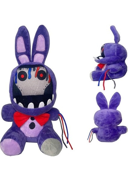 Fnaf Solmuş Mor Tavşan Peluş Oyuncaklar, 11 Inç Fnaf Güvenlik Ihlali Bonnie Bebek, Çocuk Hayranları Için Koleksiyonluk Kabus Freddy Peluş Oyuncaklar (Solmuş Mor Tavşan) (Yurt Dışından)