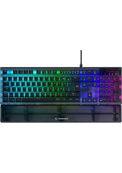 Carbon Mekanik Siyah Rgb Q Bilek Destekli Blue Switch Gaming Oyuncu Klavye fırsatları