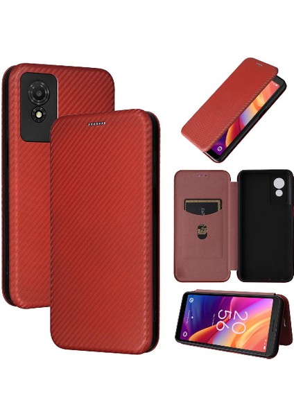 Tcl 501 Tam Koruma Deri Folio Flip Case Kart Ekleme Için Kılıf (Yurt Dışından) fırsatları