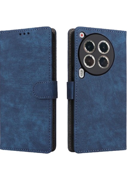 Tecno Camon 30 Premier 5g Flip Folio Cüzdan Pu Deri Kart Yuvaları Için Kılıf (Yurt Dışından)