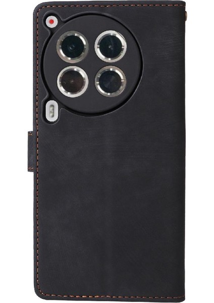 Tecno Camon 30 Premier 5g Flip Folio Cüzdan Pu Deri Kart Yuvaları Için Kılıf (Yurt Dışından)