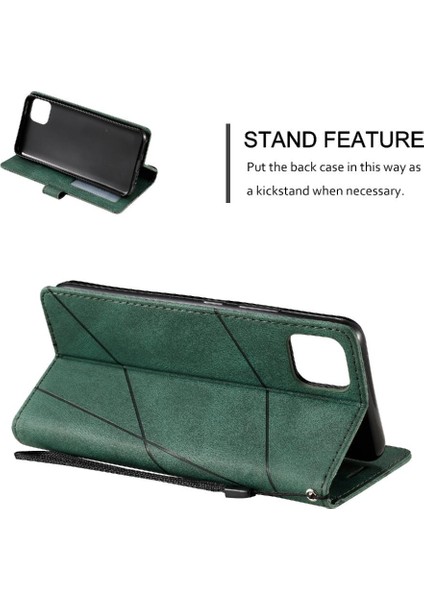 Realme C11 Kart Tutucu Için Kickstand Manyetik Cüzdan Flip Folio Pu (Yurt Dışından) modelleri