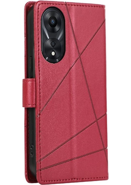 Colorful Shop Oppo A78 Üç Kart Yuvaları Için Flip Case Şok Emici Darbeye (Yurt Dışından)