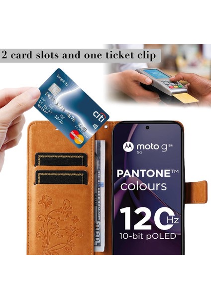 Motorola Moto G84 5g Flip Kickstand Manyetik Kapak Darbeye Pu (Yurt Dışından) indirimleri