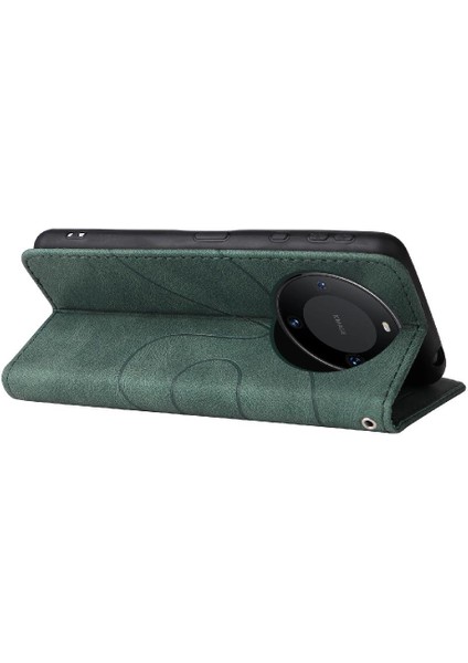 Huawei Mate 60 Pro Iki Renkli Dikiş Kickstand Koruyucu Pu (Yurt Dışından) fırsatları