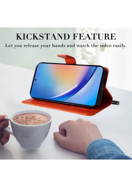 Samsung Galaxy A55 5g Pu Deri Manyetik Kapak Kart Yuvası ile (Yurt Dışından) fırsatları