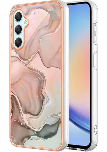 Samsung Galaxy A25 5g Darbeye Silikon Tampon Tpu Mermer ile Uyumlu (Yurt Dışından)