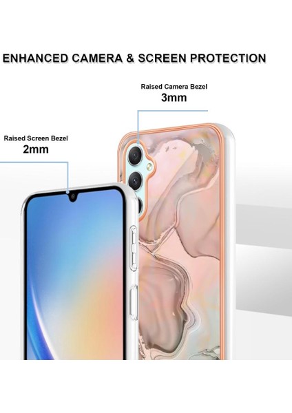 Samsung Galaxy A25 5g Darbeye Silikon Tampon Tpu Mermer ile Uyumlu (Yurt Dışından) fırsatları
