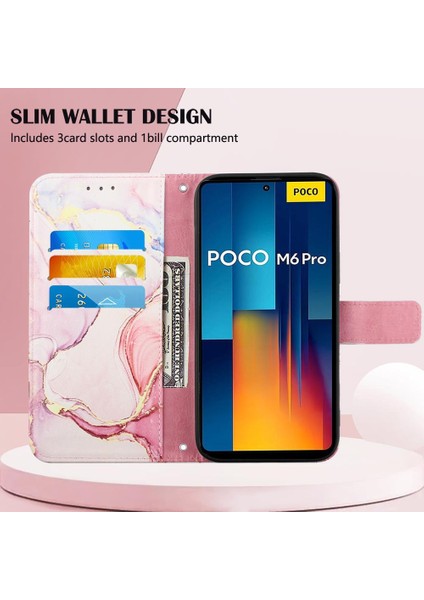 Xiaomi Redmi Için Not 13 Pro 4g Cüzdan Kickstand Pu Deri Mermer (Yurt Dışından) indirimleri