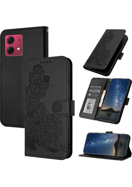 Motorola Moto G84 5g Kickstand Koruyucu Pu Deri Manyetik Kılıf (Yurt Dışından)