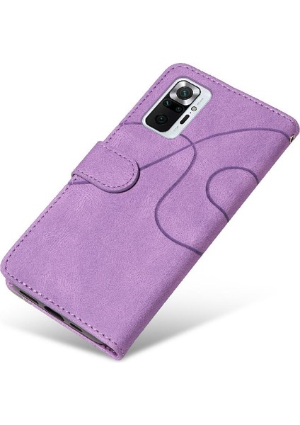 Kart Yuvası Standı Iki Renkli Pu Flip ile Xiaomi Redmi Not 10 Pro Için Kılıf (Yurt Dışından) fırsatları