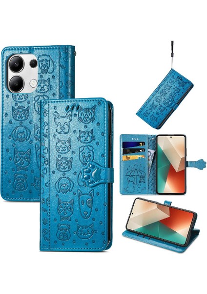 Xiaomi Redmi Için Not 13 4g Kılıf Kısa Kayış Karikatür Hayvanlar (Yurt Dışından) modelleri