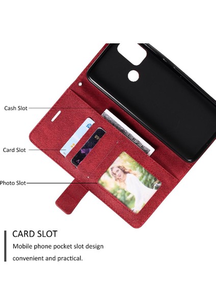 Motorola Moto G30 Kart Tutucu Için Kickstand Cüzdan Flip Folio Pu (Yurt Dışından)