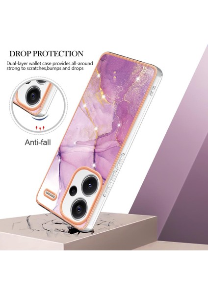 Xiaomi Redmi Için Not 13 Pro Artı 5g Yumuşak Tampon Mermer Desen Ince (Yurt Dışından)