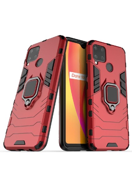 Realme C15 Darbeye Kapak Için Kılıf Kickstand Askeri Damla Koruma (Yurt Dışından) indirimleri
