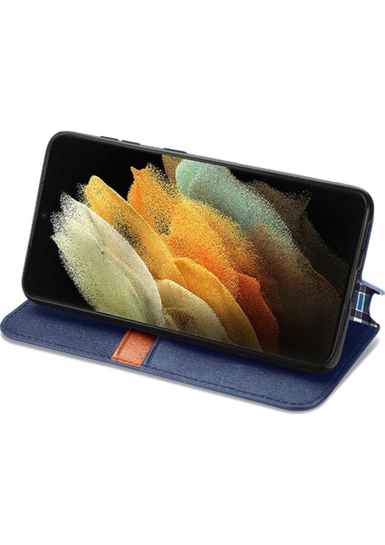 Samsung Galaxy S21 Ultra Zarif Iş Cüzdan Fonksiyonu Için Kılıf Çevirin (Yurt Dışından) modelleri