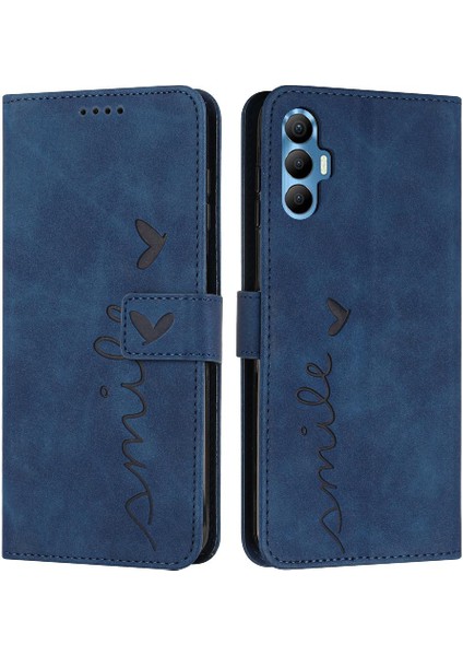 Tecno Spark 8 Pro Için Kılıf Yan Toka Darbeye Kapak Kapak Tam Pu (Yurt Dışından)