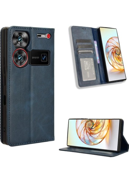 Zte Nubia Z60 Ultra Pu Deri Manyetik Kapatma Cüzdan (Yurt Dışından)