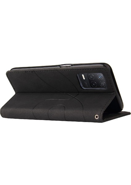 Kart Yuvası Standı ile Realme 8 5g Pu Deri Flip Folio Kılıf (Yurt Dışından)