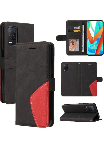 Kart Yuvası Standı ile Realme 8 5g Pu Deri Flip Folio Kılıf (Yurt Dışından) fiyatları