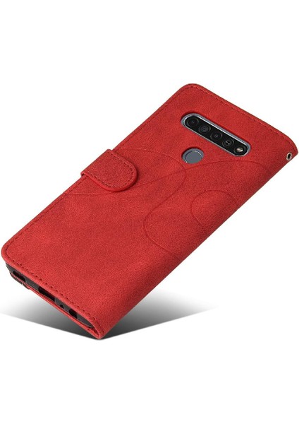 Lg K61 Kickstand Koruyucu Pu Deri Flip Folio Kılıf Için Iki Renkli (Yurt Dışından) modelleri