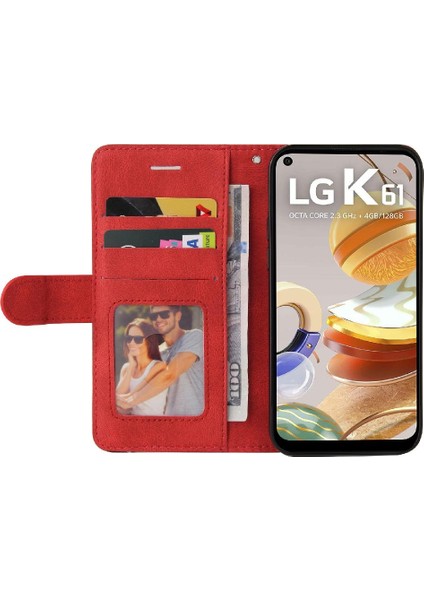 Lg K61 Kickstand Koruyucu Pu Deri Flip Folio Kılıf Için Iki Renkli (Yurt Dışından) indirimleri
