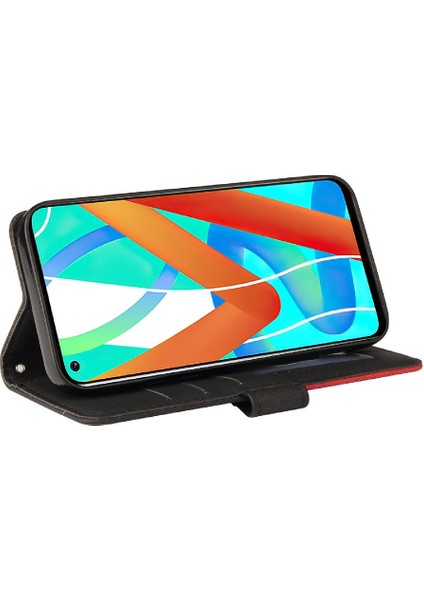 Kart Yuvası Standı ile Realme 8 5g Pu Deri Flip Folio Kılıf (Yurt Dışından) fırsatları