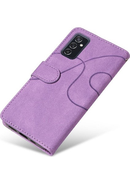Samsung Galaxy M52 5g Iki Renkli Dikiş Kickstand Koruyucu Pu (Yurt Dışından) modelleri