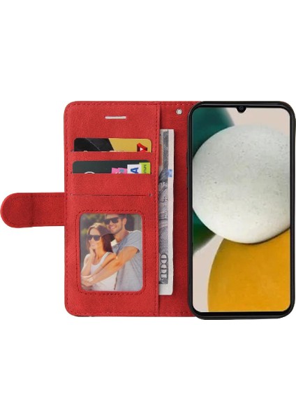 Samsung Galaxy A05S Iki Renkli Dikiş Pu Deri Flip Folio Için Kılıf (Yurt Dışından) modelleri
