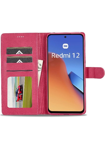 Xiaomi Redmi Için 12 4g Kart Yuvaları Cüzdan Buzağı Doku Yatay (Yurt Dışından) fırsatları