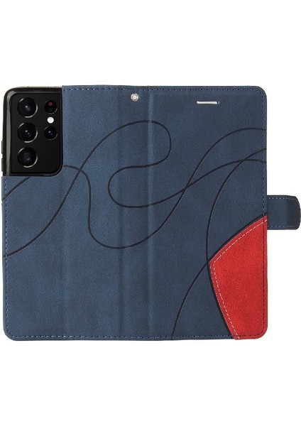 Samsung Galaxy S21 Ultra Pu Deri Flip Folio Kılıf Kickstand (Yurt Dışından) fiyatları