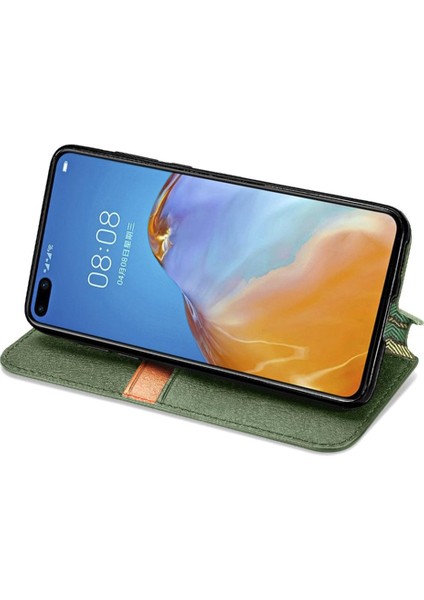 Colorful Shop Huawei P40 Pro Moda Tasarım Kılıf Cüzdan Fonksiyonu Için Kılıf Çevirin (Yurt Dışından)