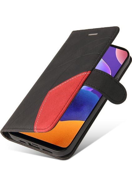 Samsung Galaxy Kickstand Kickstand Koruyucu Iki Renkli Dikiş Pu (Yurt Dışından) modelleri