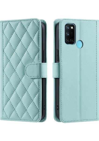 Realme C17 Için Telefon Kılıfı Kart Yuvaları Tutucu El Kayışı Manyetik Kafes (Yurt Dışından)