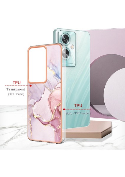 Oppo A79 5g Koruma Için Kılıf Mermer Desen Ince Tpu Yumuşak Tampon (Yurt Dışından)