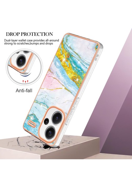 Xiaomi Redmi Için Not 13 Pro Artı 5g Yumuşak Tampon Mermer Desen Ince (Yurt Dışından)