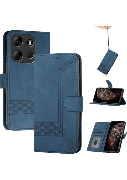 Tecno Spark ile Uyumlu Kullanışlı Stand Pu ile 2023 Kasa Kartı Kapağı Gitmek (Yurt Dışından)