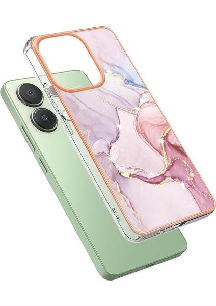 Xiaomi Redmi Için Not 13 4g Mermer Desen Yumuşak Tampon Koruma Tpu (Yurt Dışından)
