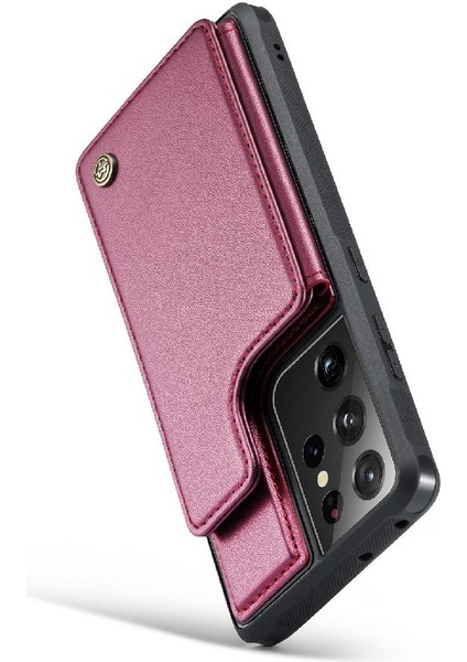 Samsung Galaxy S21 Ultra Kickstand Pu Deri Kart Için Caseme Cüzdan Kılıf (Yurt Dışından) modelleri