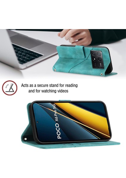 Xiaomi Poco X6 Pro Için Kılıf Cüzdan Kapak Çevirin Manyetik Deri Kart Tutucu (Yurt Dışından) fırsatları