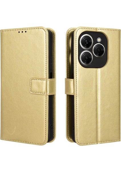 Tecno Spark Için Kılıf 20 Pro 4g Kart Tutucu Cüzdan Kapak Çevirin Manyetik (Yurt Dışından)