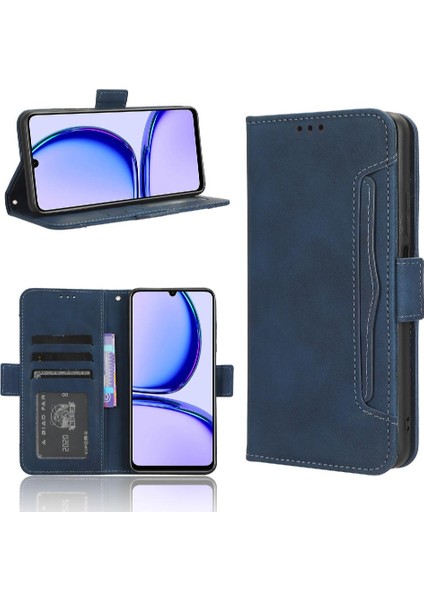 Realme C51 4g Deri Cüzdan Kapak Için Kılıf Ayarlanabilir Ayrılabilir Kart (Yurt Dışından)