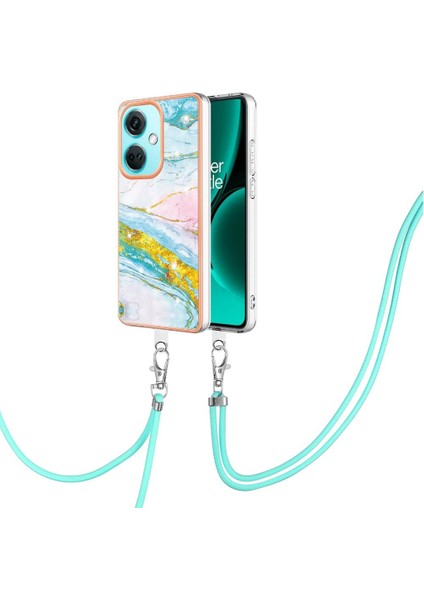 Oneplus Nord Ce 3 Tampon Mermer Crossbody Kordon Askısı Yumuşak (Yurt Dışından)