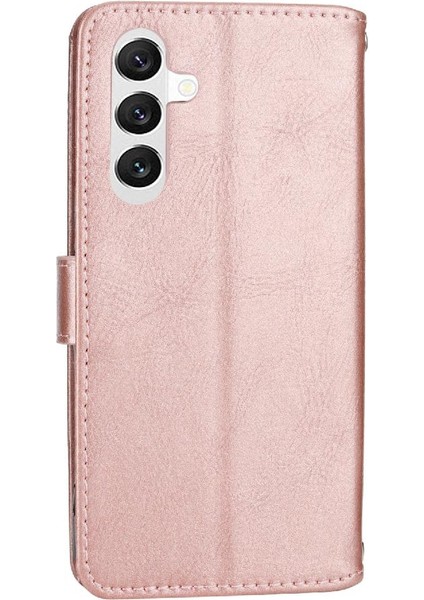 Samsung Galaxy A25 5g Kickstand Pu Deri Kayış Kartı Için Flip Case (Yurt Dışından)