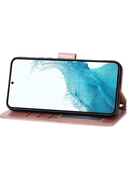 Samsung Galaxy A25 5g Kickstand Pu Deri Kayış Kartı Için Flip Case (Yurt Dışından)