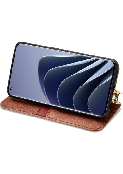 Oneplus 10 Pro Için Kılıf Moda Tasarım Deri Kılıf Cüzdan Fonksiyonu Çevirin (Yurt Dışından) indirimleri