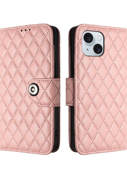 IPhone 15 Için Kılıf Artı Bilek Şerit Kart Tutucu Cüzdan Kapak Darbeye (Yurt Dışından)