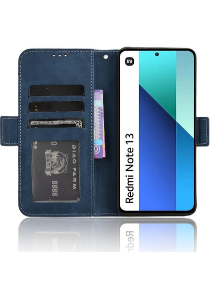 Xiaomi Redmi Not 13 Için Kılıf 4g Deri Cüzdan Kapak Manyetik Kapatma (Yurt Dışından) modelleri